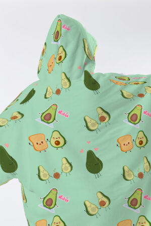 Avocado Hoodie Blanket 3