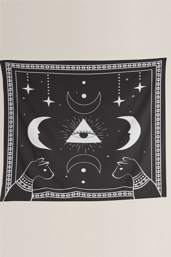 Moon and Stars Wall Tapestry