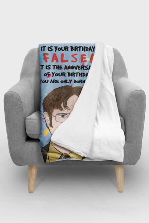 Anniversary of your Birthday Fleece Blanket
