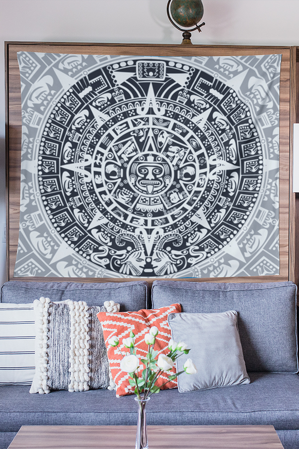 Aztec Sign Trippy Tapestry