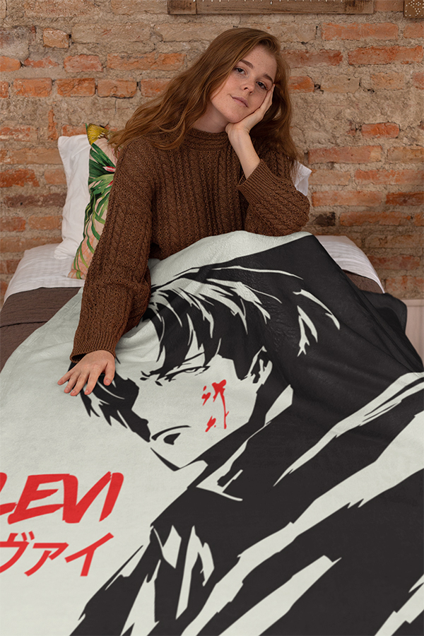 Levi Ackerman Fleece Blanket