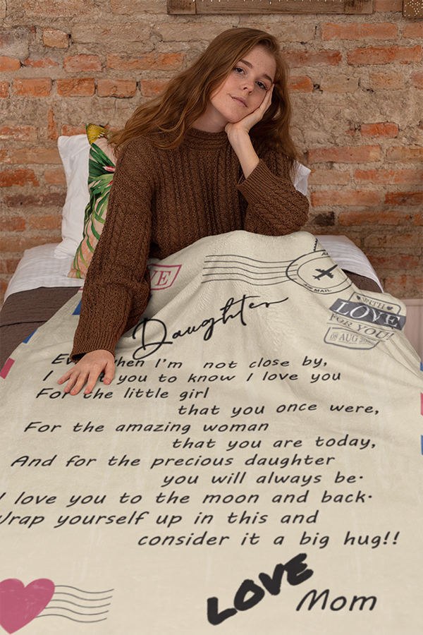 Mail To Daughter Fleece Blanket