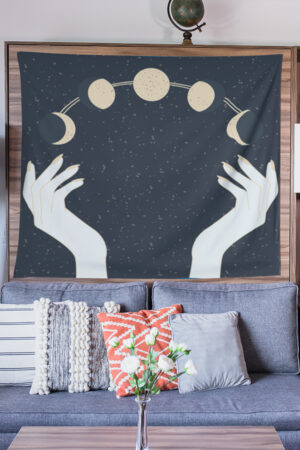 Moon Design Wall Tapestry