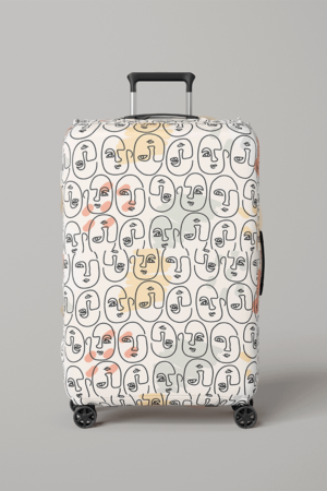 Faces Luggage Cover