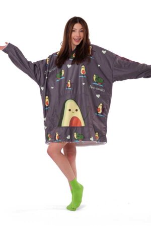 avocado hoodie blanket