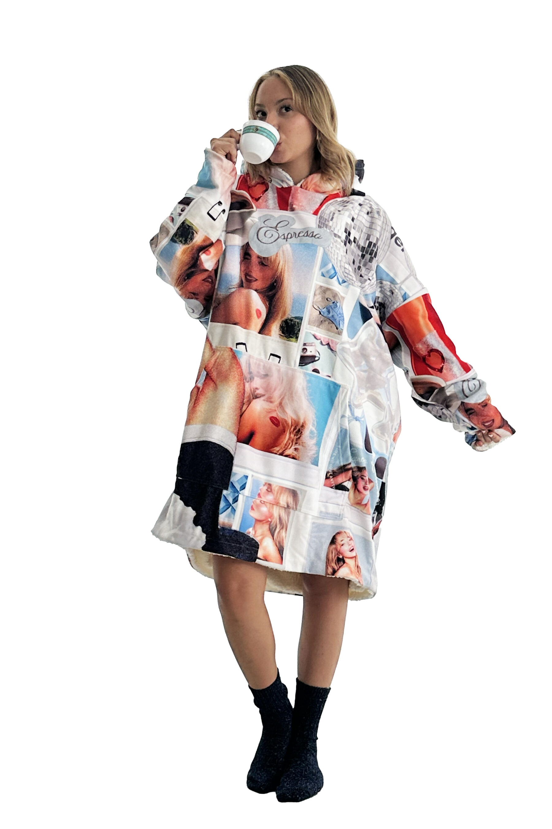 Espresso PW25 Hoodie Blanket